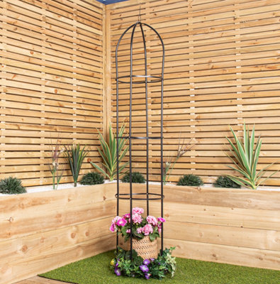 Samuel Alexander 1.9M (6Ft 3") Metal Garden Obelisk / Trellis Ideal For Climbing Plants from B&Q