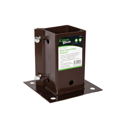 B&Q -  75mm X 75mm (3" X 3") Metal Garden Fence Post Holder Or Spike