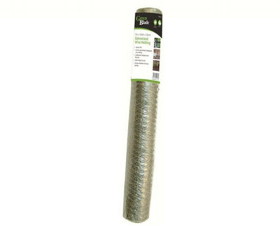 Samuel Alexander 5M X 60Cm X 13mm Galvanised Steel Chicken Garden Wire Netting Or Fencing from B&Q