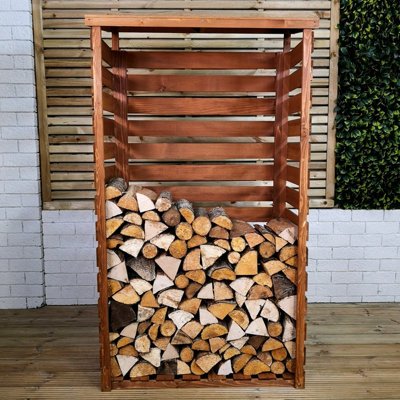 Samuel Alexander 157Cm X 88Cm Large Wooden Outdoor Garden Patio Log Store Shed