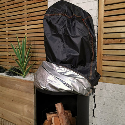 Samuel Alexander Heavy Duty Waterproof Protective Outdoor Anti Uv Windproof Chimenea Fire Pit Cover