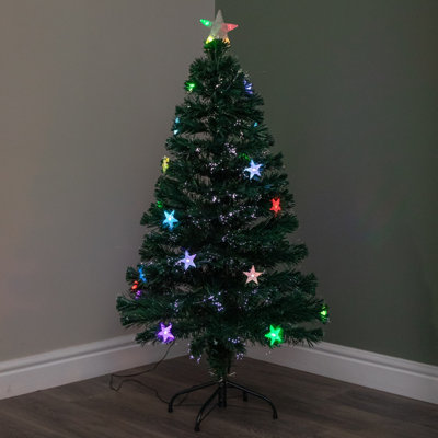 Samuel Alexander 4Ft (1.2M) Fibre Optic Cosmos Christmas Tree With 22 Colour Changing Leds from B&Q