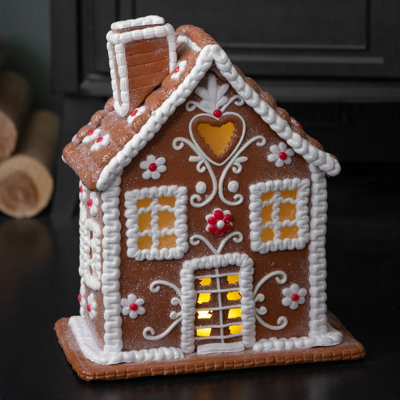 Samuel Alexander 24Cm Battery Operated Light Up Christmas Gingerbread House Chalet With Leds from B&Q