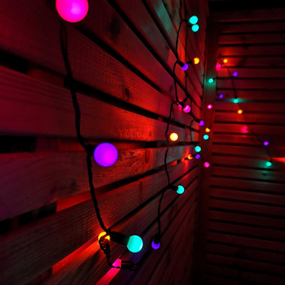 Samuel Alexander 10M 100 Led Pearl Berry Rainbow String Lights Garden Christmas Lights With Timer from B&Q
