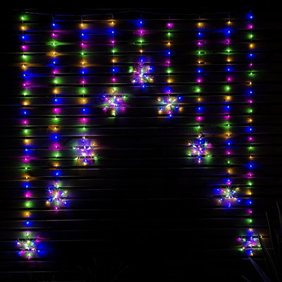 Samuel Alexander 320 LED Snowflake Curtain Lights 1.2m - Image 6