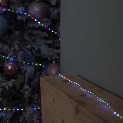 Samuel Alexander 6.4M Compact Microbrights Christmas Lights With 400 Leds In Multi Coloured