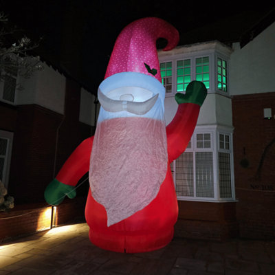 Samuel Alexander Giant: 20Ft (6M) Outdoor Inflatable Light Up Christmas Gonk With Raised Arm & Leds from B&Q
