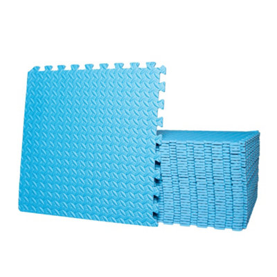 Samuel Alexander Blue Eva Foam Floor Protective Floor Tiles, Mats 60X60Cm Each