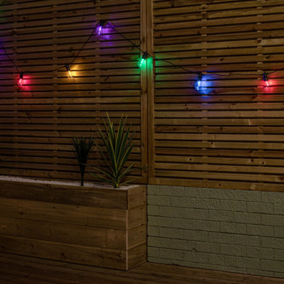 Samuel Alexander Set Of 10 Indoor Outdoor Connectable Festoon Lights With Multi Coloured Leds from B&Q