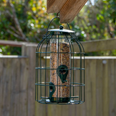 Rackhams Metal Hanging Bird Seed Feeder With Squirrel Guard - Image 8