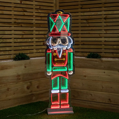 Samuel Alexander Light (1.2M) Tall Up Christmas Nutcracker Infinity Decoration With Leds 4Ft
