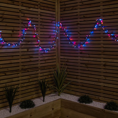 Dark/Green 7.5M 300 Led Multi-Action Christmas Fairy Cap String Lights With Timer In Rainbow - Image 7