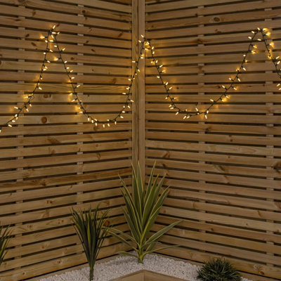 Samuel Alexander 7.5M 300 Led Multi-Action Christmas Fairy Cap String Lights With Timer In Warm White from B&Q