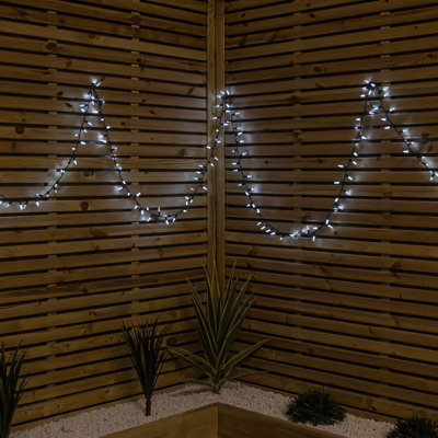 Samuel Alexander 7.5M 300 Led Multi-Action Christmas Fairy Cap String Lights With Timer In White from B&Q