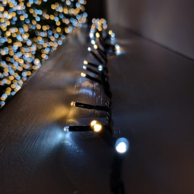 Samuel Alexander 6M 240 Led Treebrights Multi-Action Christmas String Lights With Timer In & Warm White