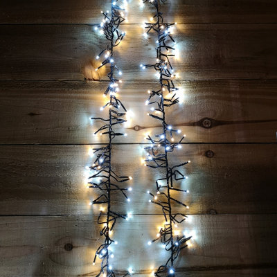 Samuel Alexander 37.5M 3000 Led Christmas Cluster Multi-Action String Lights With Timer In White & Warm White from B&Q