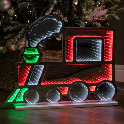 Light 60Cm Standing Christmas Train Infinity Decoration With Multi-Coloured Leds - Image 8