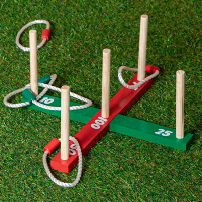 Samuel Alexander Traditional Outdoor Wooden Garden Quoits Game Size 5