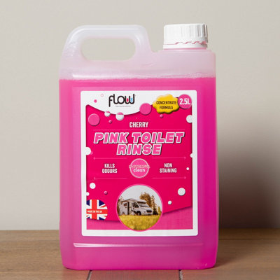 Samuel Alexander 2.5 Litres Cherry Pink Toilet Flush Cleaning Rinse Concentrate Fluid from B&Q