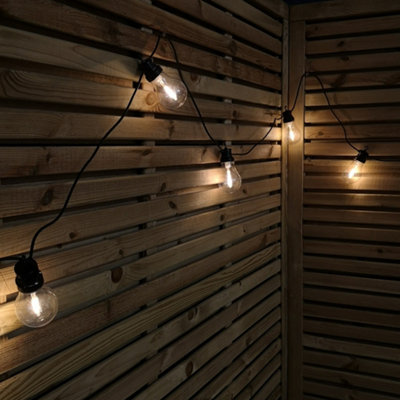 Samuel Alexander 4.5M Set Of 10 Connectable Festoon Bulb Lights In Warm White With Timer Function from B&Q