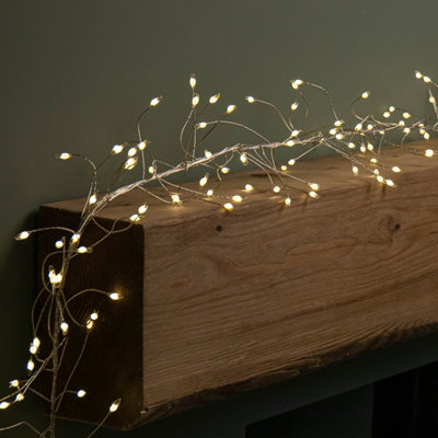 Samuel Alexander Silver/White 860 Leds Multi Action Ultra Bright Garland On Wire In Warm 5.4M