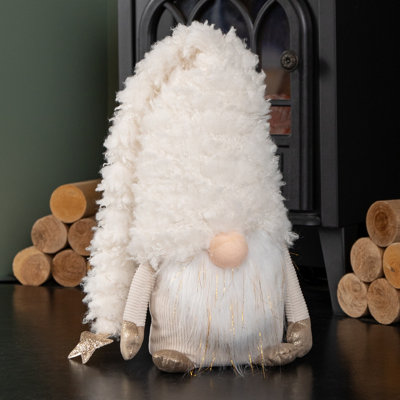 Samuel Alexander White 34Cm Super Soft Christmas Snow Gonk Decoration Large