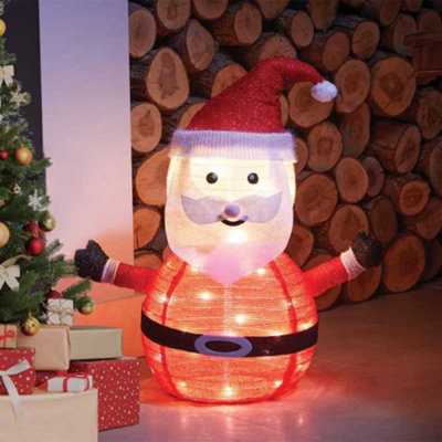 Samuel Alexander 72Cm Battery Operated Light Up Pop Up Christmas Santa With Warm White Leds from B&Q