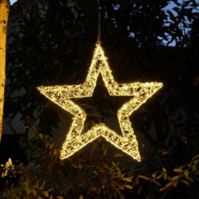 Samuel Alexander 50Cm Up Christmas Galaxy Star With 1440 Warm Leds & Timer Function Light/White