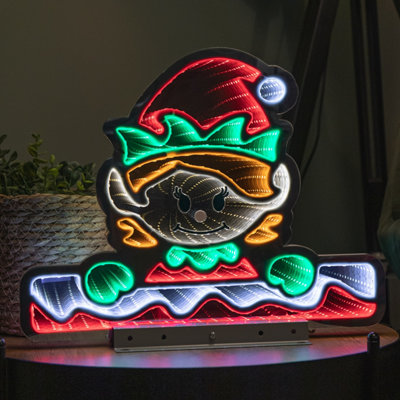 Samuel Alexander 40Cm Light Up Christmas Elf Girl Infinity Decoration With Leds from B&Q