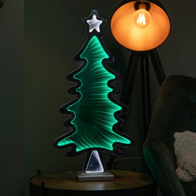 B&Q -  60Cm Light Up Christmas Tree Infinity Decoration With Leds