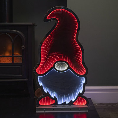 Samuel Alexander 60Cm Light Up Christmas Gonk In Red Hat Infinity Decoration With Leds from B&Q