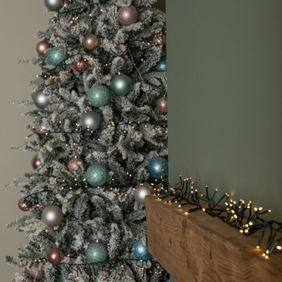 Premier 18.5M 1440 Led Christmas Cluster Multi-Action String Lights With Timer In Warm White - Image 6