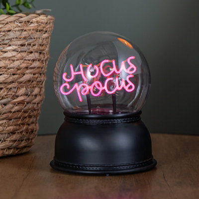 Samuel Alexander 14Cm Battery Operated Light Up Hocus Pocus Halloween Globe With Leds from B&Q