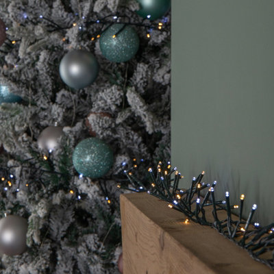 Samuel Alexander 18.5M 1440 Led Christmas Cluster Multi-Action String Lights With Timer In White & Warm White from B&Q