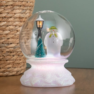 Samuel Alexander 12cm The Snowman Christmas Snow Globe with Multi-Coloured LEDs - Image 6