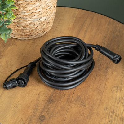 Samuel Alexander 5M Black Connectable Max Extension Cable For Christmas Lights from B&Q