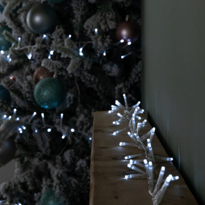 Samuel Alexander 37.5M 1500 Led Treebrights Christmas String Lights With Timer In White On Clear Cable from B&Q