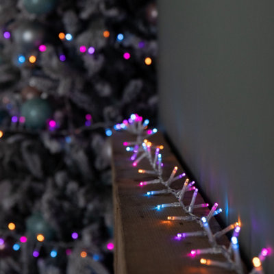 Samuel Alexander 37.5M 1500 Led Treebrights Christmas String Lights With Timer In Rainbow On Clear Cable from B&Q