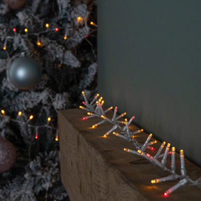 Samuel Alexander 18.7M 750 Led Treebrights Christmas String Lights With Timer In Vintage Gold And Red On Clear Cable from B&Q