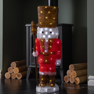 Samuel Alexander Light Up Acrylic Christmas Nutcracker - 65cm - White LEDs - Image 11