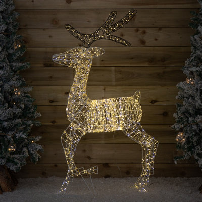 Samuel Alexander 1.3M Light Up Flexibrights Christmas Reindeer With 1880 White And Warm White Leds from B&Q
