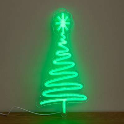 B&Q -  40Cm Usb Powered Neon Christmas Tree Light With Multi-Coloured Leds - Image 7
