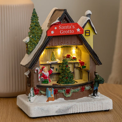 Three Kings Light Up Santa's Grotto Musical Christmas Scene - Image 6