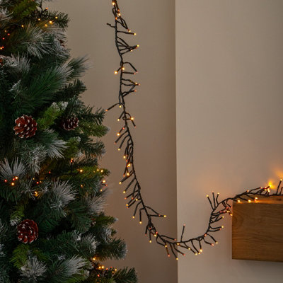 Rackhams White/Red 10M 1000 Led Cluster Christmas String Lights In Antique & - Image 3