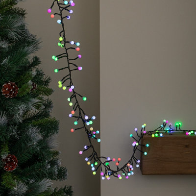 Samuel Alexander Unisex Multicolor 5M 500 Led Colour Changing Globe Cluster Christmas String Lights - Image 2