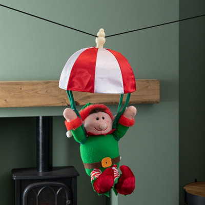 Samuel Alexander Unisex Red 45Cm Animated & Musical Kicking Christmas Elf Decoration In - Image 6