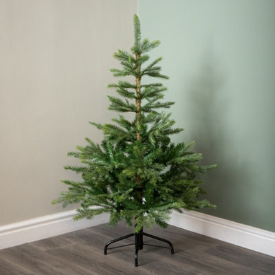 Samuel Alexander 4Ft (1.2M) Green Grandis Fir Real Look Christmas Tree With Metal Stand from B&Q