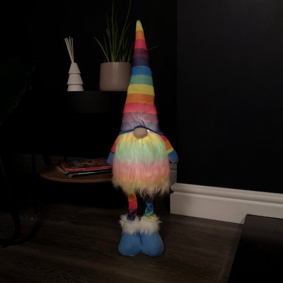 Samuel Alexander 60Cm Battery Operated Lit Standing Christmas Rainbow Gonk Light
