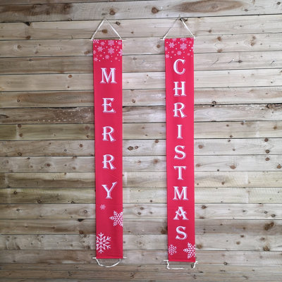 Samuel Alexander 2M Merry Christmas Greeting Fabric Banners Decoration from B&Q