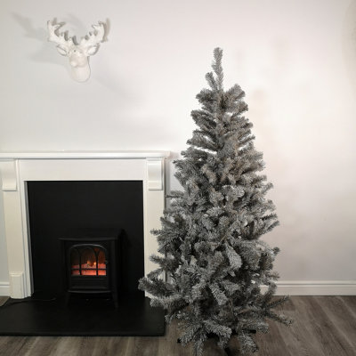 B&Q -  6Ft (180Cm) Colorado Grey Spruce Christmas Tree With Wrapped Branches & 483 Tips